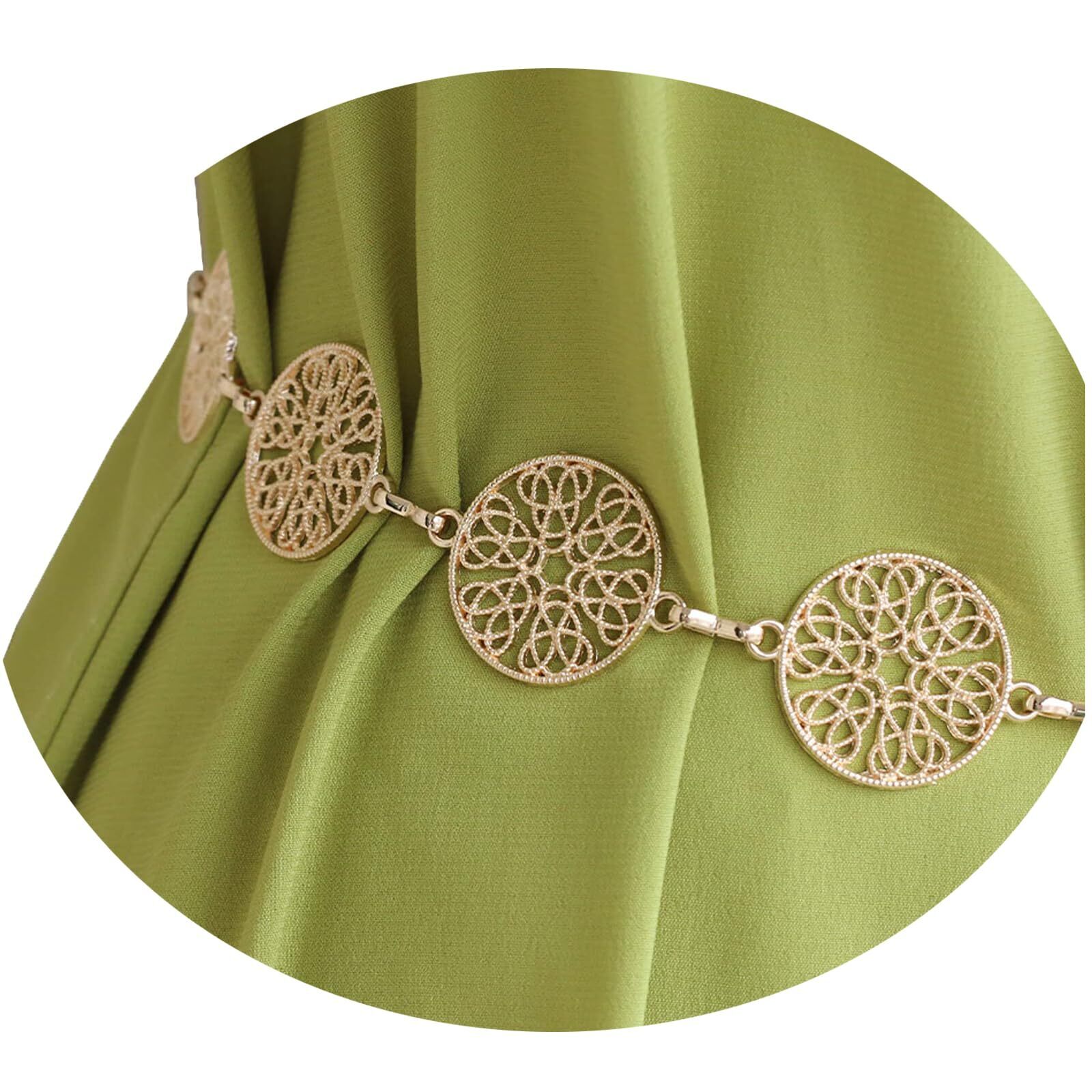 9318 Metal Gold Siver Belly Waist Chain Belts For Jean Pant Dress Skirt